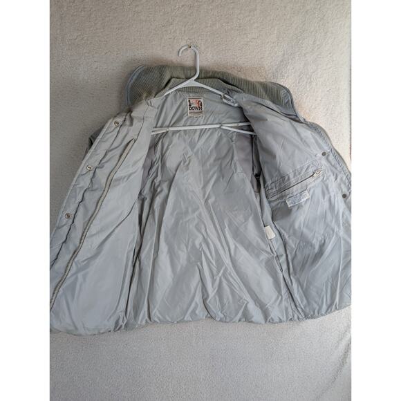 Vintage 1st Down Goose Down Puffer Jacket Light Blue Women's Medium Made USA - Picture 14 of 16